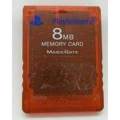 8MB Memory Card [Red] - PlayStation 2 (Online Order Only)