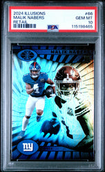 Graded 2024 Panini Illusions Malik Nabers #66 Retail Rookie RC Football Card PSA 10 Gem Mint (ONLINE ORDER ONLY)