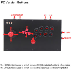 FightBox M7 Keyboard Button Leverless Arcade Game Controller for PC/PS/XBOX/SWITCH (Online Only)