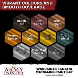 Army Painter Warpaints Fanatic: Metallics Paint Set (ONLINE ORDER ONLY)