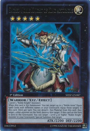 Sacred Noble Knight of King Artorigus [SHSP-EN087] Ultra Rare (ONLINE ORDER ONLY)