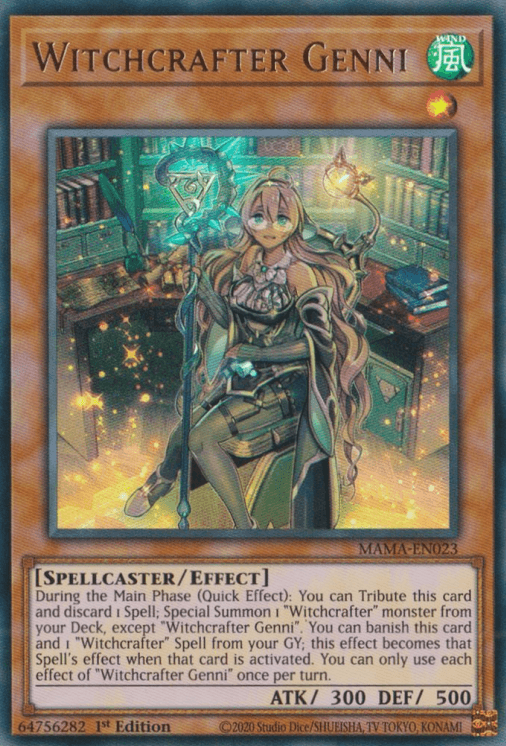 Witchcrafter Genni [MAMA-EN023] Ultra Rare (ONLINE ORDER ONLY)