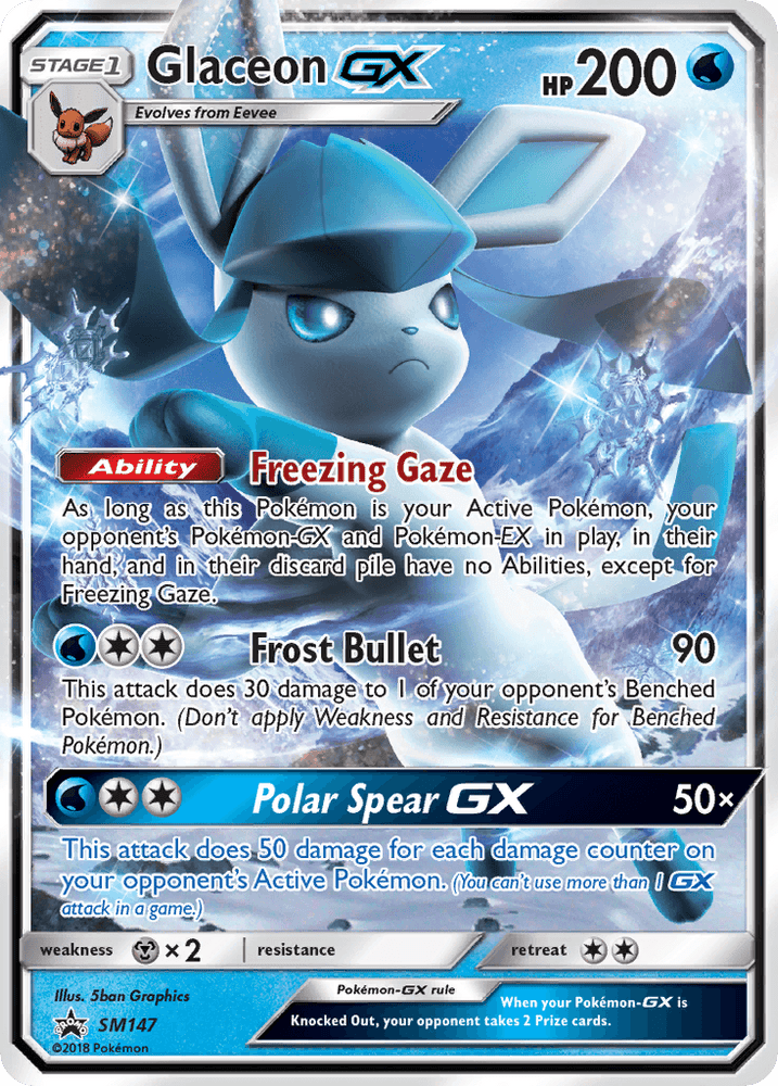 Glaceon GX (SM147) [Sun & Moon: Black Star Promos] (Online Only)