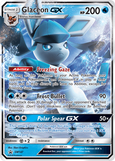 Glaceon GX (SM147) [Sun & Moon: Black Star Promos] (Online Only)