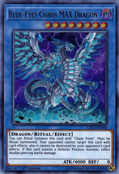 Blue-Eyes Chaos MAX Dragon [LED3-EN000] Ultra Rare (ONLINE ORDER ONLY)