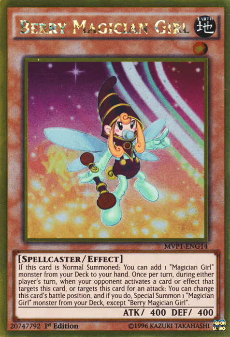 Berry Magician Girl [MVP1-ENG14] Gold Rare (ONLINE ORDER ONLY)