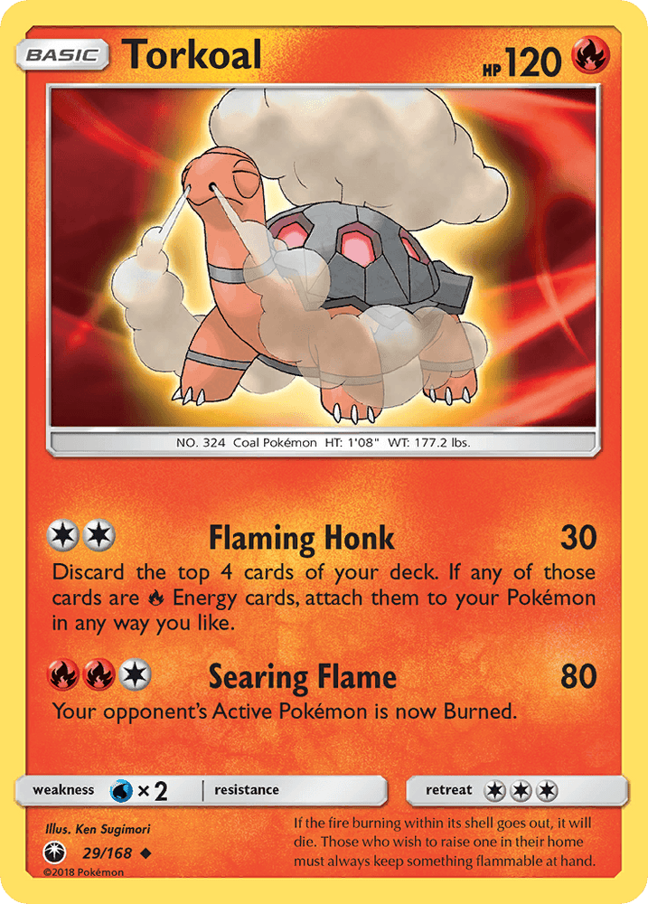 Torkoal (29/168) [Sun & Moon: Celestial Storm] (Online Only)
