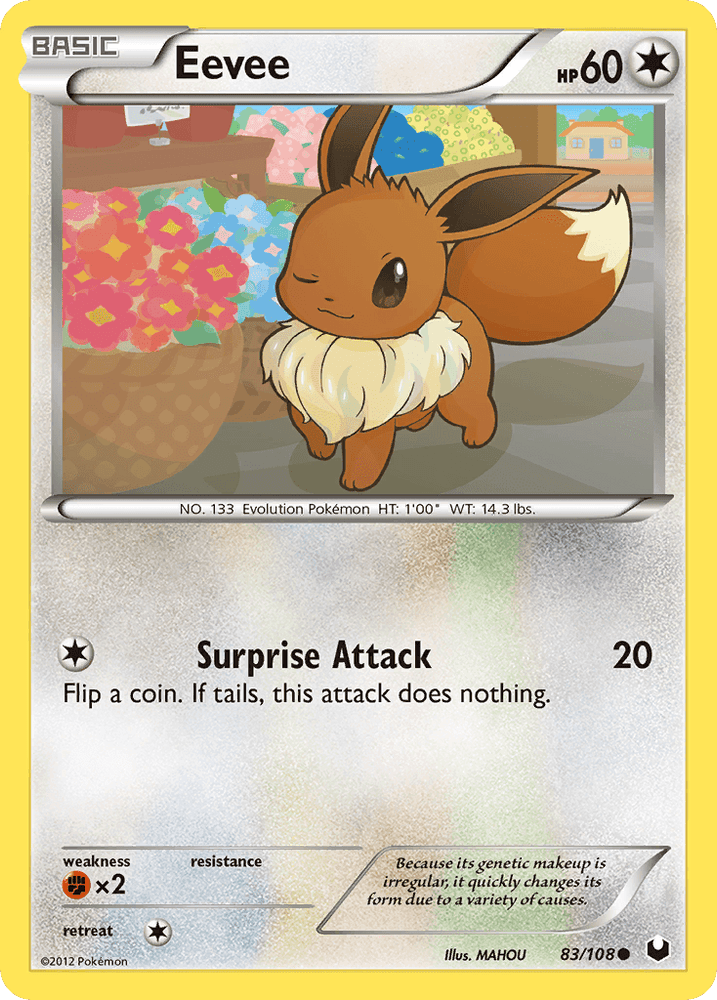 Eevee (83/108) [Black & White: Dark Explorers] (Online Only)