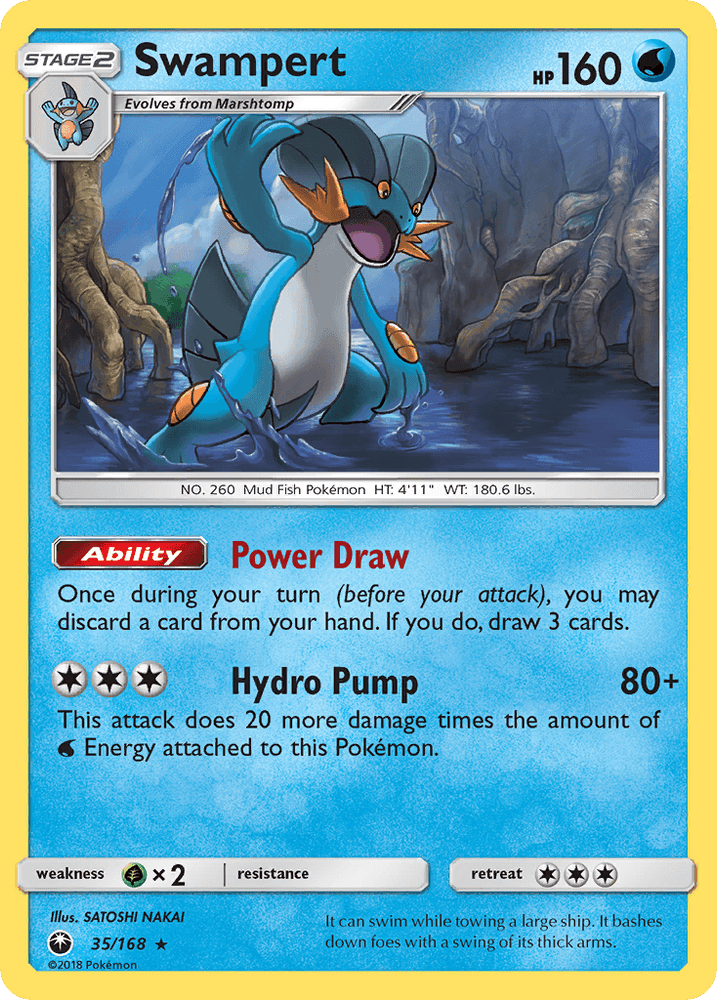 Swampert (35/168) [Sun & Moon: Celestial Storm] (Online Only)