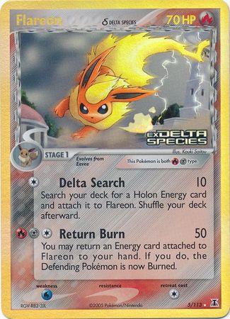 Flareon (5/113) (Delta Species) (Stamped) [EX: Delta Species] (Online Only)