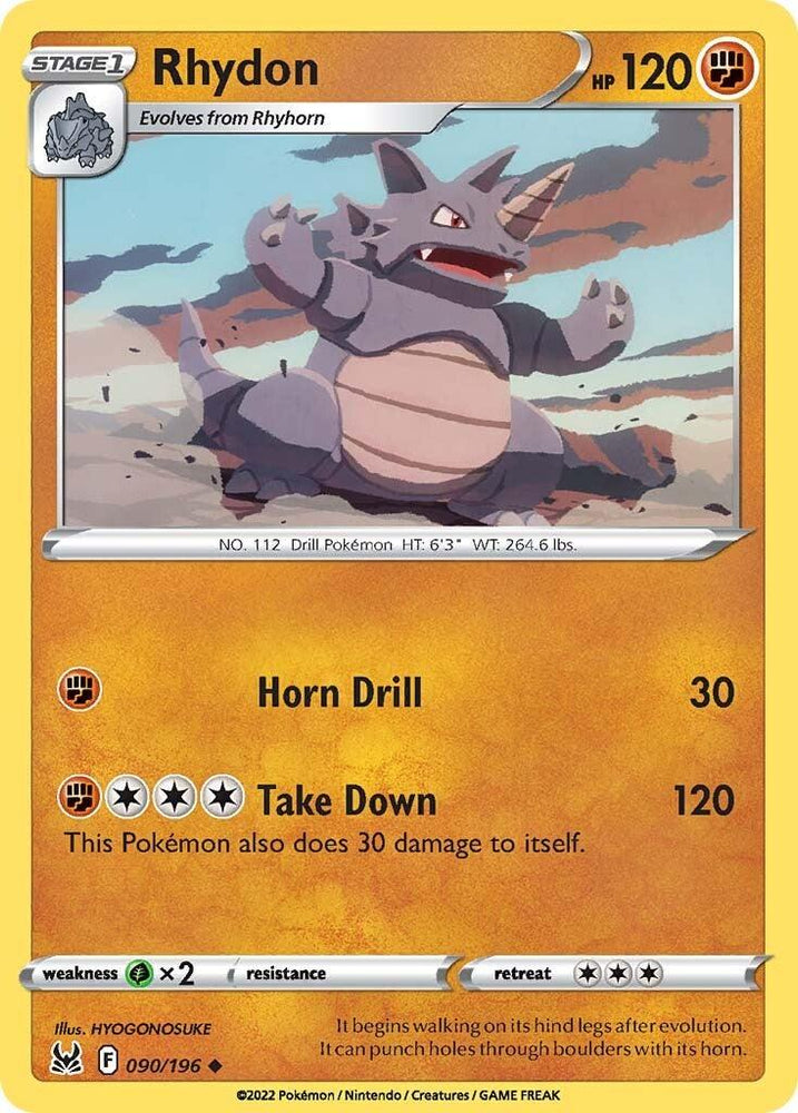 Rhydon (090/196) [Sword & Shield: Lost Origin] (Online Only)