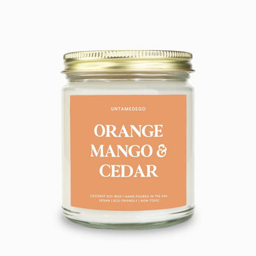 Orange Mango & Cedar Candle (ONLINE ORDER ONLY)