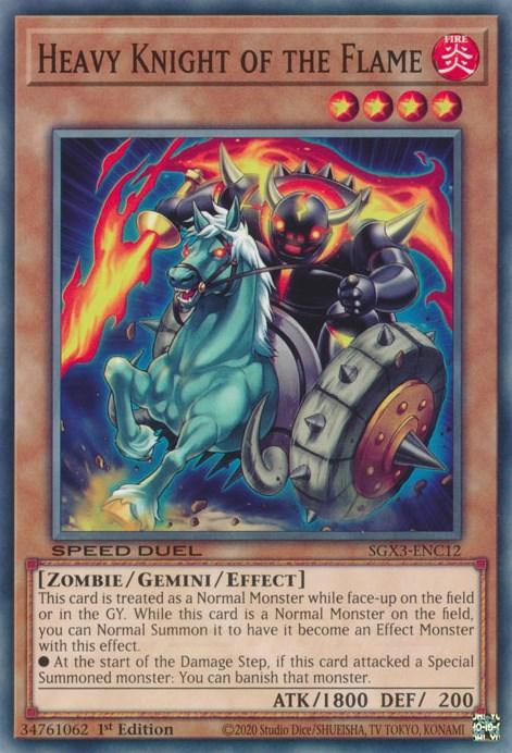 Heavy Knight of the Flame [SGX3-ENC12] Common (ONLINE ORDER ONLY)