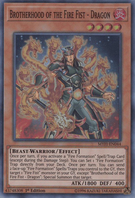 Brotherhood of the Fire Fist - Dragon [MYFI-EN044] Super Rare (ONLINE ORDER ONLY)