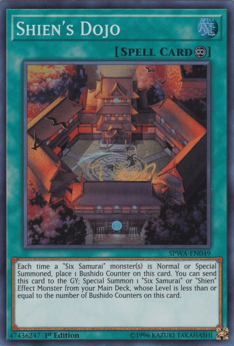 Shien's Dojo [SPWA-EN049] Super Rare (ONLINE ORDER ONLY)
