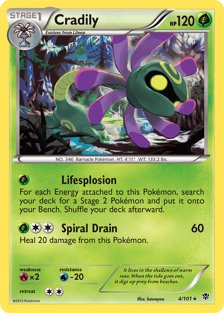 Cradily (4/101) [Black & White: Plasma Blast] (Online Only)