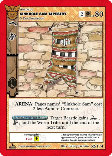 Sinkhole Sam Tapestry [Native: First Edition] (ONLINE ORDER ONLY)