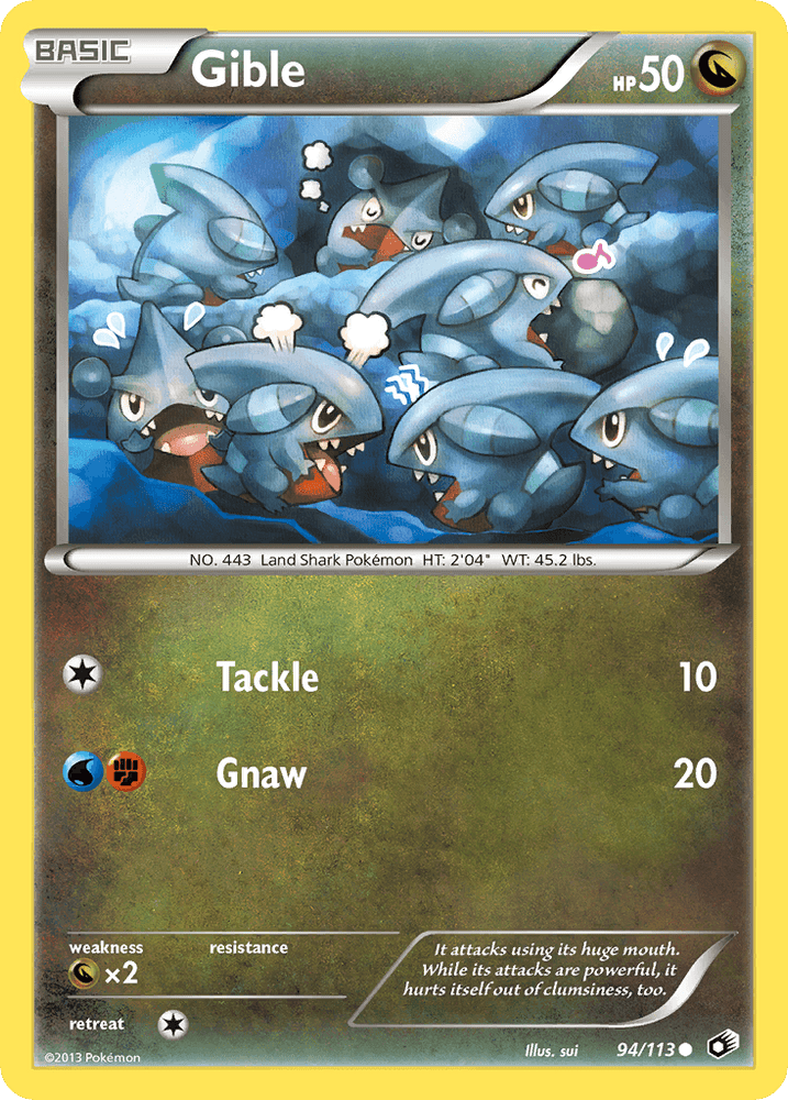 Gible (94/113) [Black & White: Legendary Treasures] (Online Only)