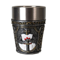 Medieval Knight Shot Glass - White (ONLINE ORDER ONLY)
