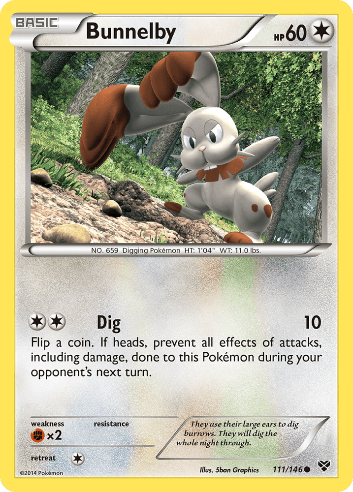 Bunnelby (111/146) [XY: Base Set] (Online Only)