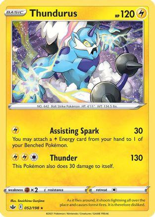 Thundurus (052/198) (Cosmos Holo) [Sword & Shield: Chilling Reign] (Online Only)