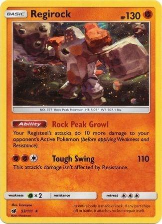 Regirock (53/111) (Cosmos Holo) [Sun & Moon: Crimson Invasion] (Online Only)