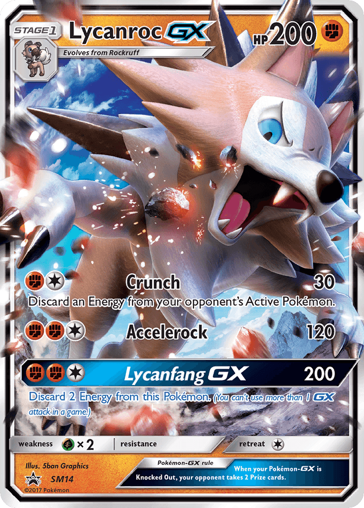 Lycanroc GX (SM14) [Sun & Moon: Black Star Promos] (Online Only)