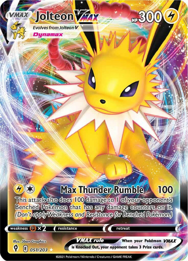 Jolteon VMAX (051/203) [Sword & Shield: Evolving Skies] (Online Only)