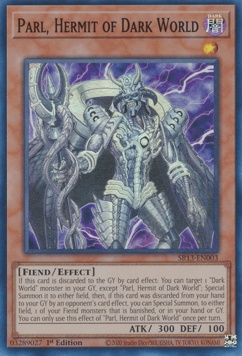 Parl, Hermit of Dark World [SR13-EN003] Super Rare (ONLINE ORDER ONLY)