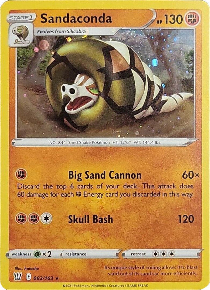 Sandaconda (082/163) (Cosmos Holo) [Sword & Shield: Battle Styles] (Online Only)