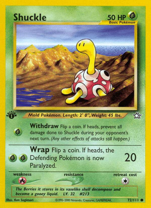 Shuckle (72/111) [Neo Genesis 1st Edition] (Online Only)