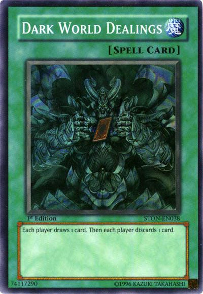 Dark World Dealings [STON-EN038] Super Rare (ONLINE ORDER ONLY)