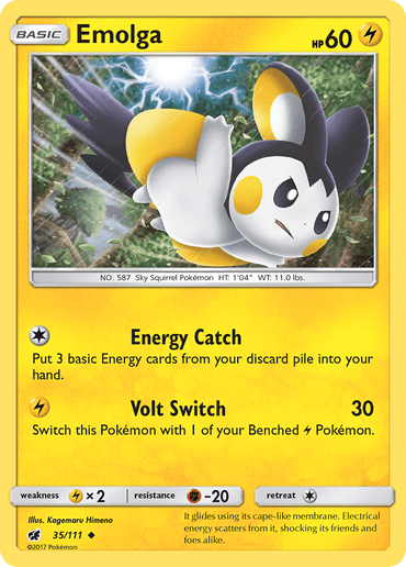 Emolga (35/111) [Sun & Moon: Crimson Invasion] (Online Only)
