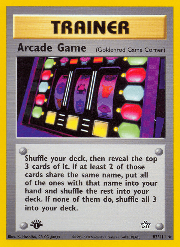 Arcade Game (83/111) [Neo Genesis 1st Edition] (Online Only)