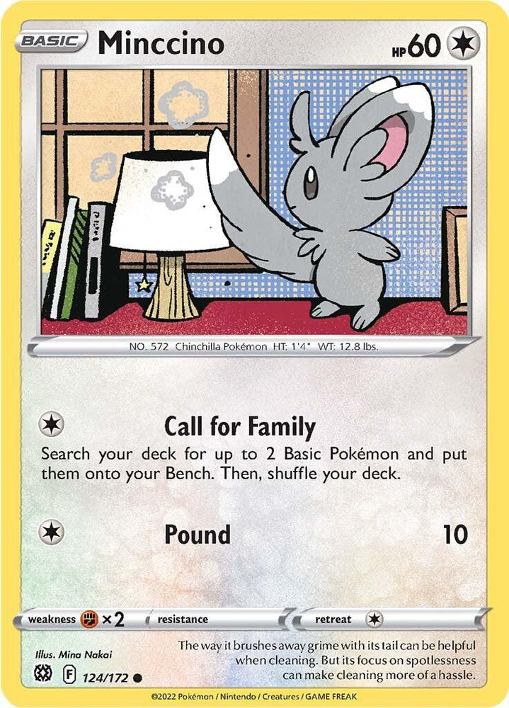 Minccino (124/172) [Sword & Shield: Brilliant Stars] (Online Only)