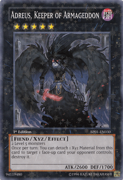 Adreus, Keeper of Armageddon [BP01-EN030] Starfoil Rare (ONLINE ORDER ONLY)