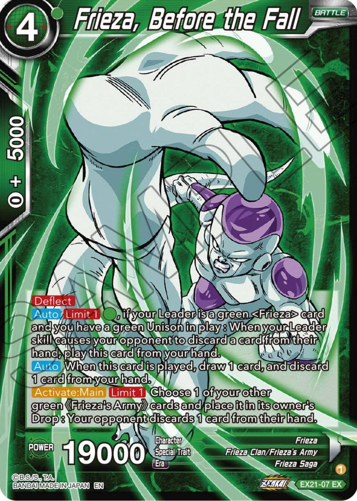 Frieza, Before the Fall (EX21-07) [5th Anniversary Set] (ONLINE ORDER ONLY)