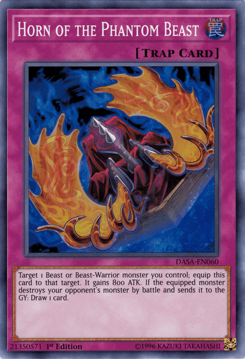 Horn of the Phantom Beast [DASA-EN060] Super Rare (ONLINE ORDER ONLY)