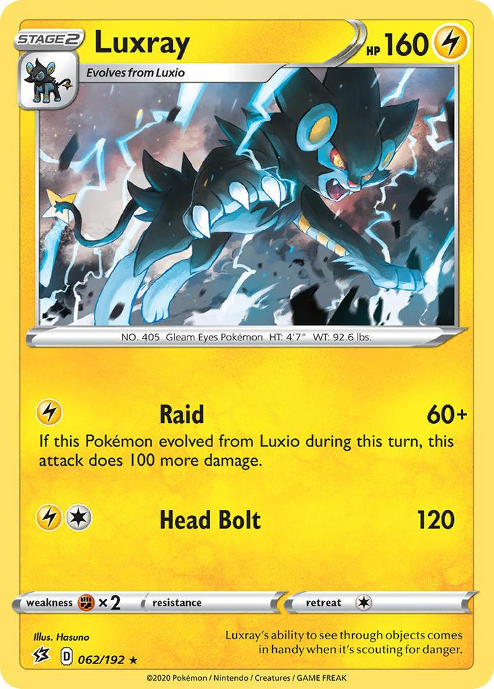 Luxray (062/192) (Theme Deck Exclusive) [Sword & Shield: Rebel Clash] (Online Only)
