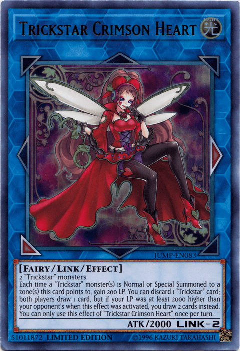 Trickstar Crimson Heart [JUMP-EN083] Ultra Rare (ONLINE ORDER ONLY)