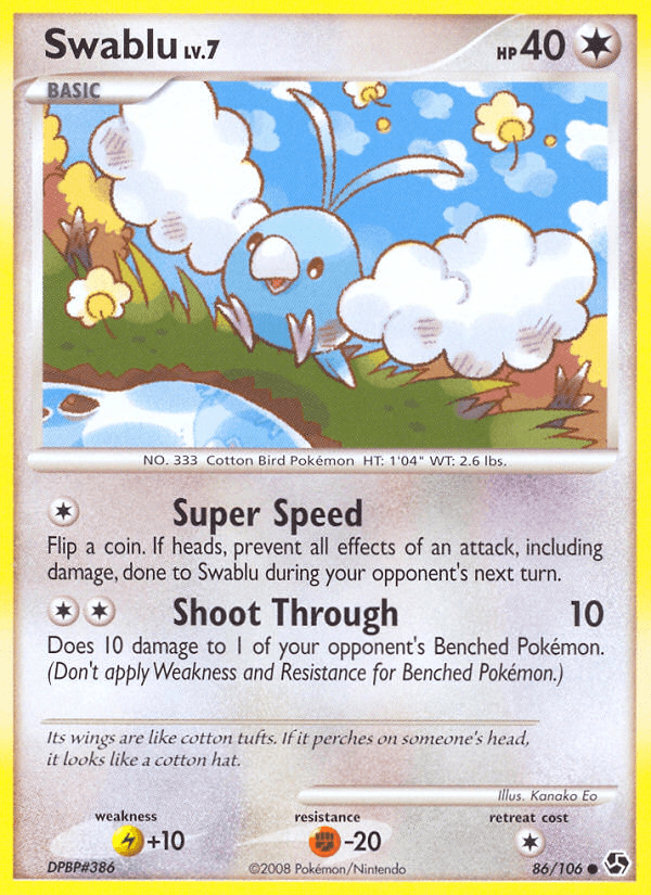 Swablu (86/106) [Diamond & Pearl: Great Encounters] (Online Only)