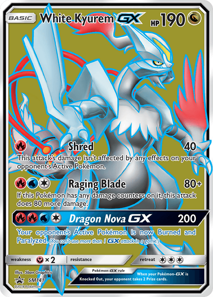 White Kyurem GX (SM141) [Sun & Moon: Black Star Promos] (Online Only)