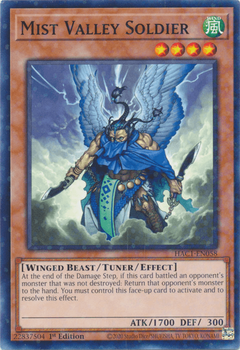 Mist Valley Soldier (Duel Terminal) [HAC1-EN058] Common (ONLINE ORDER ONLY)