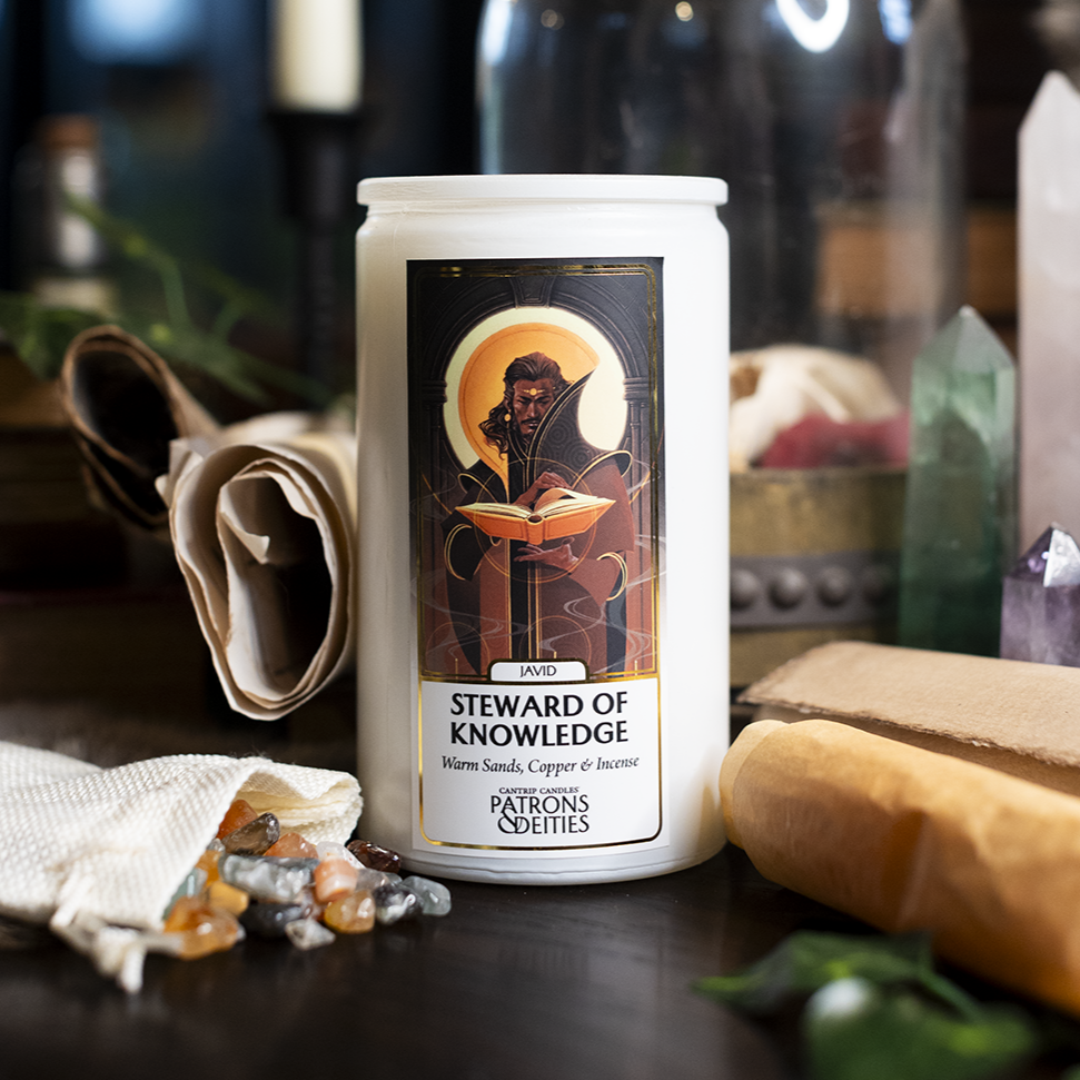 Cantrip Candles - Javid, Steward of Knowledge 16 oz. (ONLINE ORDER ONLY)