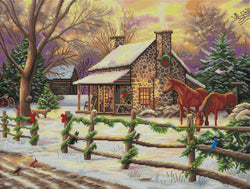 Diamond Art Club – Marianne’s Winter Hideaway Diamond Painting (Square Drill, 29" x 22") (ONLINE ORDER ONLY)