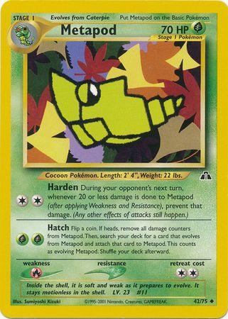 Metapod (42/75) [Neo Discovery Unlimited] (Online Only)