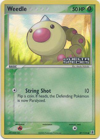 Weedle (87/113) (Stamped) [EX: Delta Species] (Online Only)