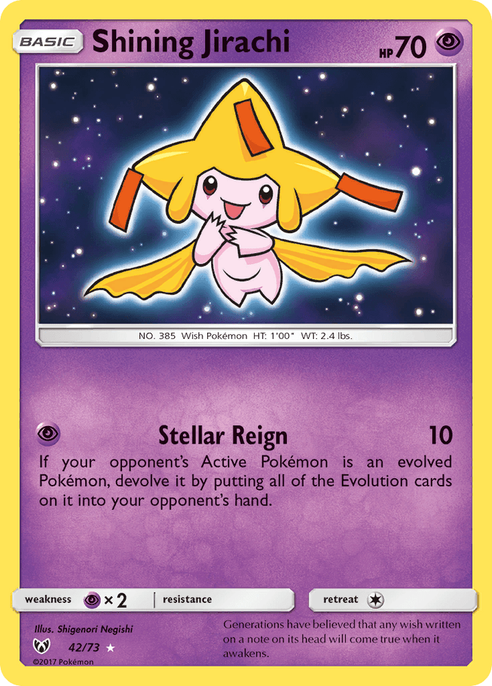 Shining Jirachi (42/73) [Sun & Moon: Shining Legends] (Online Only)
