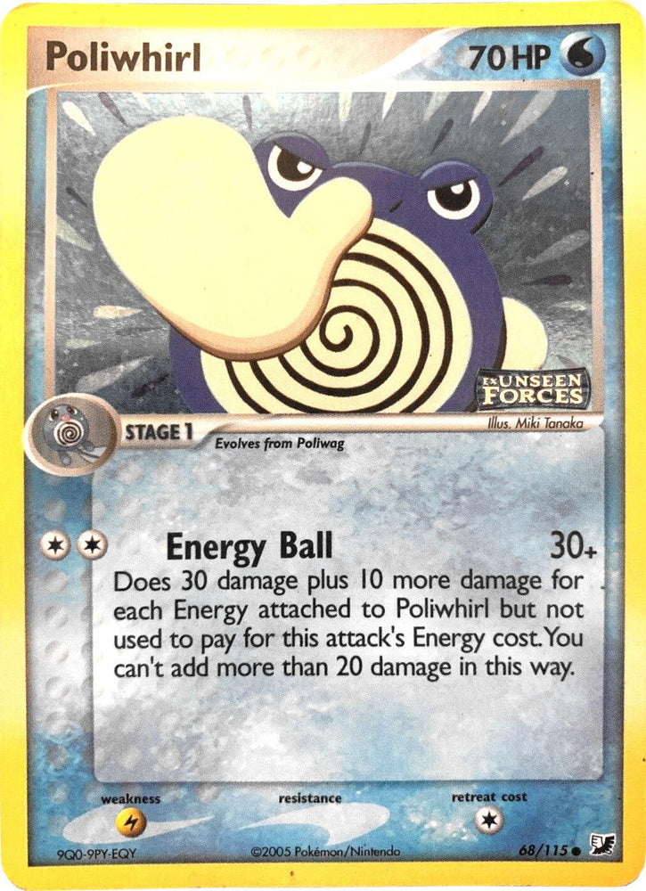 Poliwhirl (68/115) (Stamped) [EX: Unseen Forces] (Online Only)