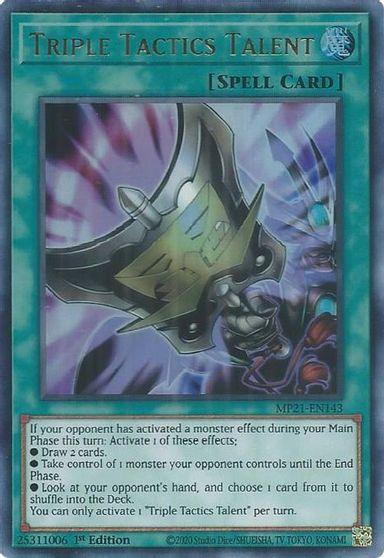 Triple Tactics Talent [MP21-EN143] Ultra Rare (ONLINE ORDER ONLY)